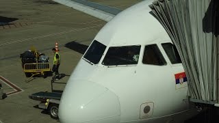 Air Serbia -  Airbus A320 "Vlade Divac" YU-APH Takeoff PART 1