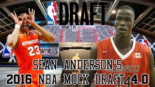 2016 NBA Draft: Sean Anderson NBA Mock Draft 4.0