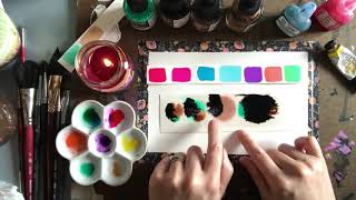 Iridescent Inks and Liquid Watercolors
