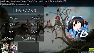 osu! | badeu | Busdriver - Imaginary Places [Fiery's "this lando kid is fucking bullshit"] 91.65% #1