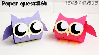Как сделать СОВУ ??? из бумаги [ ПОДЕЛКИ ДЛЯ ДЕТЕЙ ] OWL EASY Paper Craft for KIDS