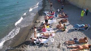 12.06.2017. Крым. Алушта сегодня вечером: пляжи, набережная