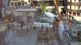 Concreting of the basement ceiling