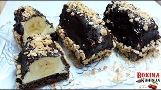ČOKOLADNI TROUGLOVI SA BANANOM-CHOCOLATE BANANA TRIANGLES