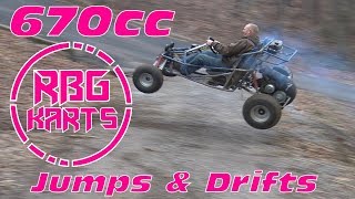 Rippin in the 670cc Off Road Go Kart