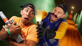 NERF Hello Neighbor In Real Life Challenge!