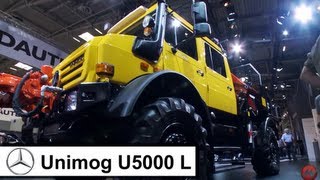 Unimog U5000,  VW Amarok und Mercedes Arocs auf der Bauma 2013