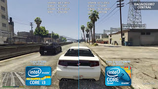 Core i3-6300 vs Core 2 Quad Q9650 - Grand Theft Auto 5 - Performance Test