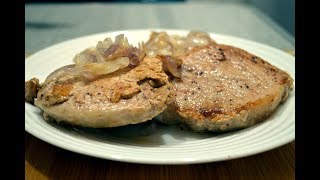 Жареное мясо с луком. Рецепт из свинины. Вкусно и просто