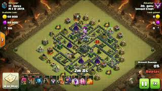TH9 Lava Loon UNSTOPPABLE War Attack Strategy | Town Hall 9 LavaLoon Strategy |?? clear in 1.20s