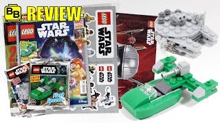 LEGO STAR WARS 2016 DECEMBER MAGAZINE FLASH SPEEDER REVIEW