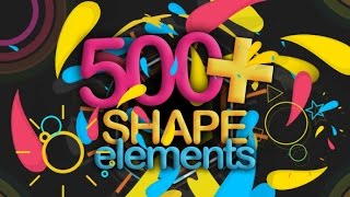 Shape Elements 500 | After Effects template