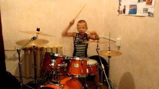Drummer Daniel Varfolomeyev 8 years - Gorky Park - Moscow Calling