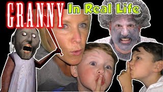 Granny Game in Real Life - Escape from Granny's House Kids Skit | DavidsTV