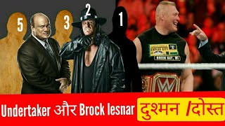 Undertaker and Brock Lesnar friends or Not , Goldberg On Brock's Friendship , Brock real life friend