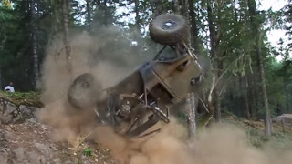 Hardcore Offroad Jeep rockbuggy rollover fail