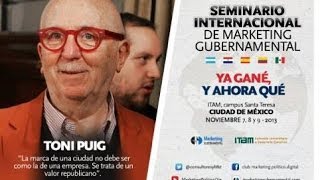 Toni Puig, La Marca del Gobierno, Marketing Gubernamental