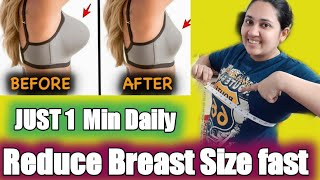REDUCE BREAST SIZE||BURN CHEST AND ARM PIT FAT||JUST 3 EASY MOVES in 7 days