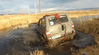 Грязевая заруба! Isuzu Bighorn vs UAZ Patriot (Nortec ET-500 vs Goodyear Wrangler Duratrac). OffRoad