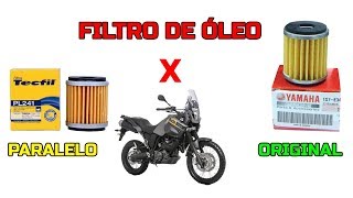 FILTRO DE ÓLEO ORIGINAL X PARALELO  NA TENERE 660 QUAL USAR? #DIEGOCM