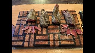 Бастурма из куриной грудки и грудки индейки,простой рецепт вяленого мяса.