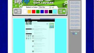 Colored Facebook Layouts Tutorial
