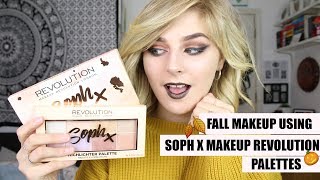FALL MAKEUP USING SOPH X MAKEUP REVOLUTION PALETTES