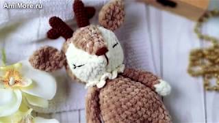 Амигуруми: схема Няша-Оленяша. Игрушки вязаные крючком - Free crochet patterns.