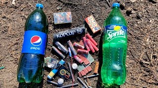 ✅?EXPERIMENT: BIG FIRECRACKERS VS PEPSI?