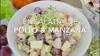 ENSALADA DE POLLO & MANZANA - Recetas fáciles Pizca de Sabor