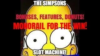 THE SIMPSONS SLOT MACHINE-MONORAIL-BONUS-FUN