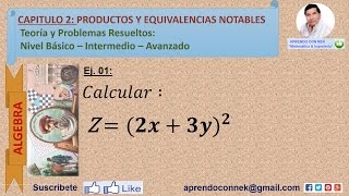 Algebra: Productos Notables - Ej. 01