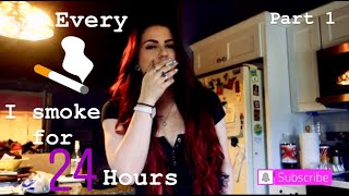 Every cigarette I smoke for 24 hours | Smoking Video