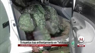 Mueren 8 hombres armados y un militar en balacera en Guerrero
