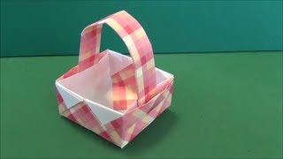 「バスケット」折り紙"Basket"origami