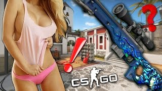 ДЕВУШКА ПОКАЗАЛА СИСЬКИ ЗА AWP МЕДУЗУ В CS:GO !