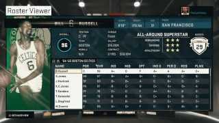 Nba 2k15 FULL LEGENDS ROSTER REVIEW! 99 Overalls Jordan?? No Others?
