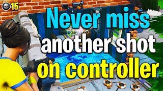 How to AIM BETTER on controller Fortnite! How to aim better in Fortnite! Fortnite tips