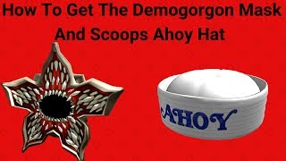 [EVENT] FREE ITEMS - Demogorgon Mask and Scoops Ahoy Hat (Roblox) - Stranger Things