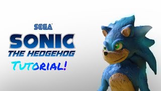 COMO HACER A SONIC THE HEDGEHOG EN PLASTILINA  - Primer diseño Sonic 2019 -( SEGA )