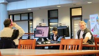 Inappropriate Noises in A Library Public Prank