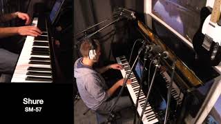 Upright Piano Mic Shootout 1/5 - Dynamic Mics: Shure SM58, EV RE20, Shure SM57, Beyer M260