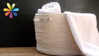 Корзина для белья своими руками, стоимостью в 70 гривен! – Все буде добре. Выпуск 668 от 10.09.15