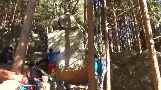 恵那市　笠置山ボルダー　皇帝ペンギン　初段