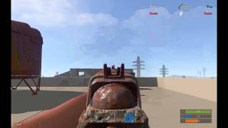 Rust - Проверяем урон с новой полуавтоматической винтовкой (Semi-Automatic Rifle) с Борщем