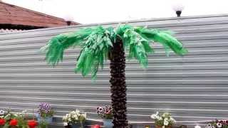 Как сделать пальму из бутылок / how to make the palm of the bottles