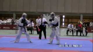 日本拳法 2012全国大学選抜選手権大会 決勝戦 第一試合