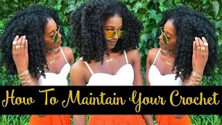 How To Maintain Your Crochet Hair + Night Routine