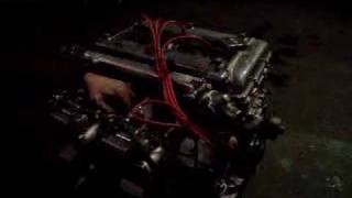 alfa  1300 dellorto 48 racing engine warmup