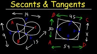 Tangent Lines & Secant Lines of Circles, Walk Around Problem - Geometry
